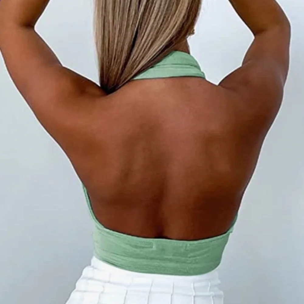 Womens Halter Crop Top - Picture 3 of 3